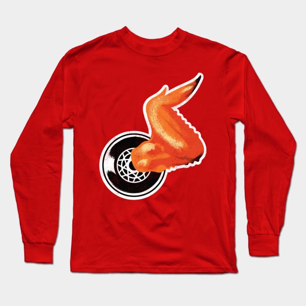 Hot Wings (black variant) Long Sleeve T-Shirt by toadyco